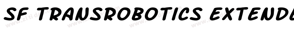 SF TransRobotics Extended Bold Italic字体转换